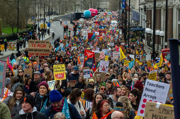 Marche le 15 mars lorsque les travailleurs coordonnaient les grèves 